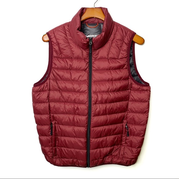 Hawke & Co Other - HAWKE & CO. Sport Packable Down Vest Burgundy Sz M